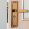 European ivory white bedroom door lock modern simple wooden door lock quiet indoor lock